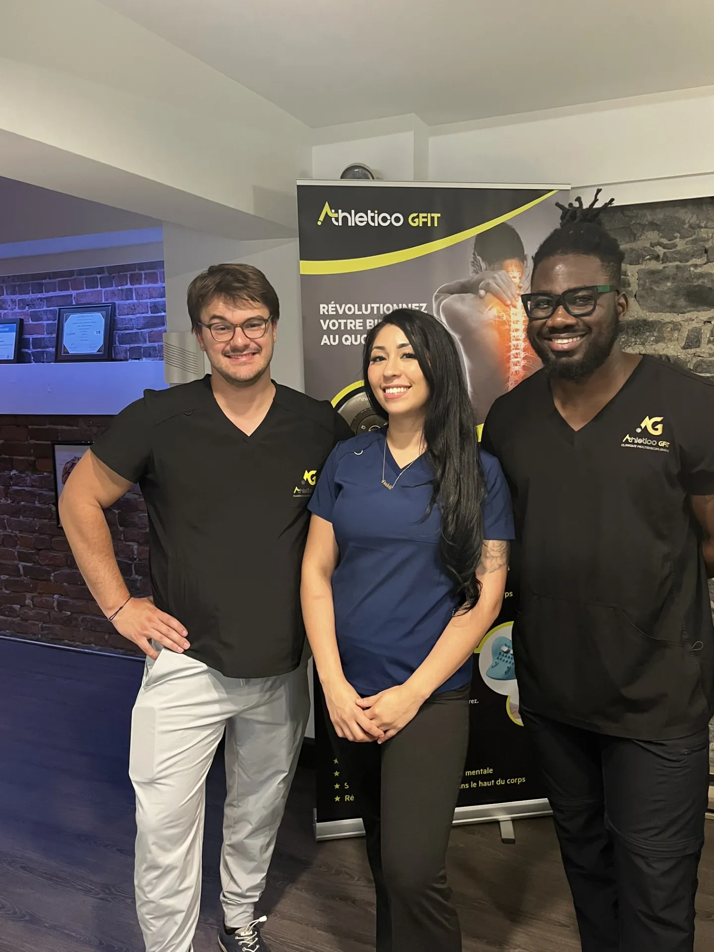 The Athletico GFIT team at the clinic